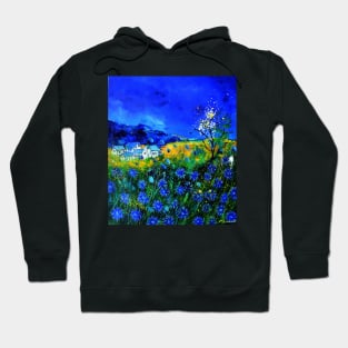 Blue Cornflowers Hoodie